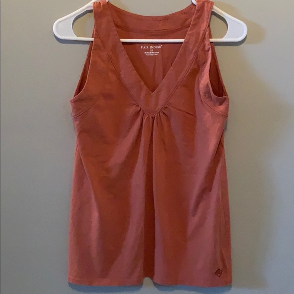 Fair Indigo Sleeveless Tee, Sz XS